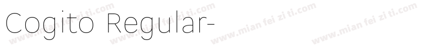 Cogito Regular字体转换